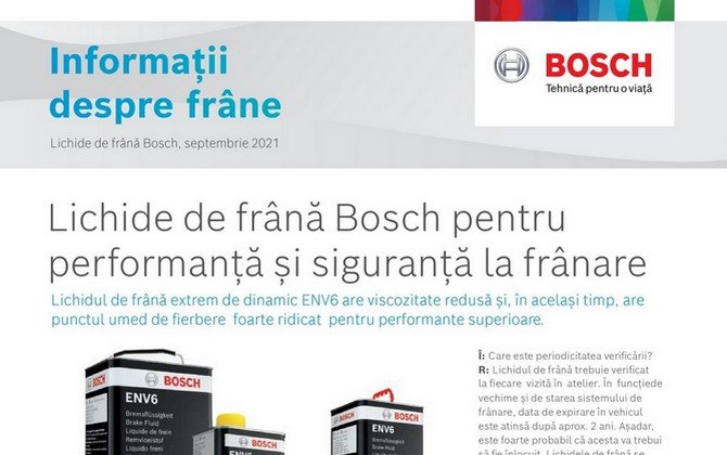 Informații despre lichidul de frâne