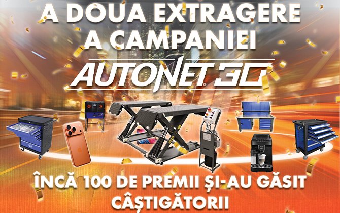 A doua extragere a Campaniei Autonet 30: încă 100 de premii și-au găsit câștigătorii