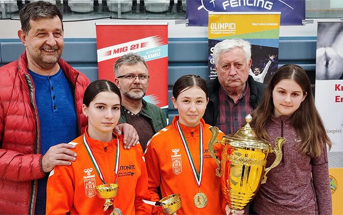 Șase medalii pentru tinerii spadasini sprijiniți de Autonet