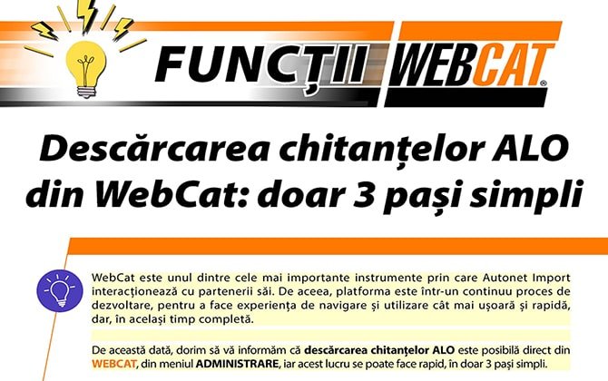 Descărcarea chitanțelor ALO din WebCat: doar 3 pași simpli